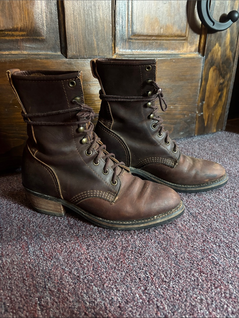 Durango Leather Lace up Boots